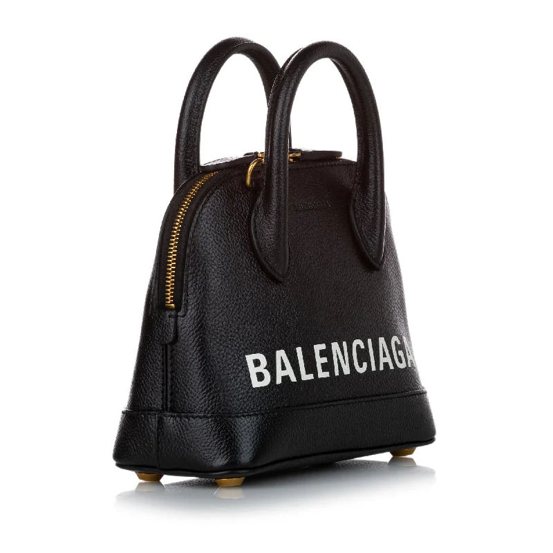 Balenciaga City bag mini size with detachable shoulder strapBalenciaga Ville XXS Leather Satchel (SHG-30229)