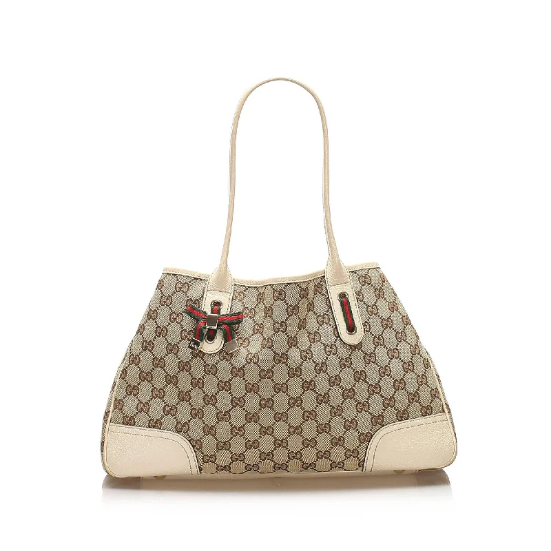 Ladies Gucci Dionysus bags with a detachable shoulder strapGucci GG Canvas Princy Tote Bag (SHG-11690)