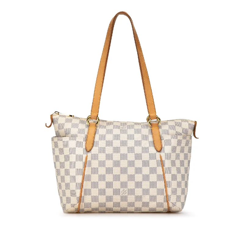 Balenciaga Speed small size sock - like design bagWhite Louis Vuitton Damier Azur Totally PM Tote Bag