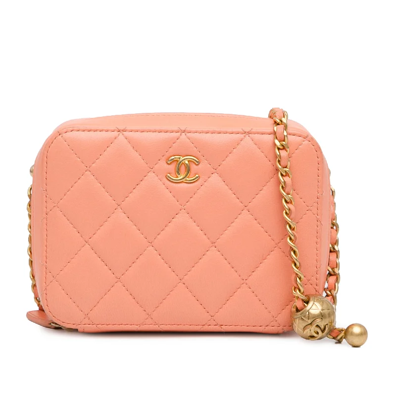 Balenciaga City bag with gold - plated hardwareOrange Chanel CC Quilted Lambskin Pearl Crush Camera Bag