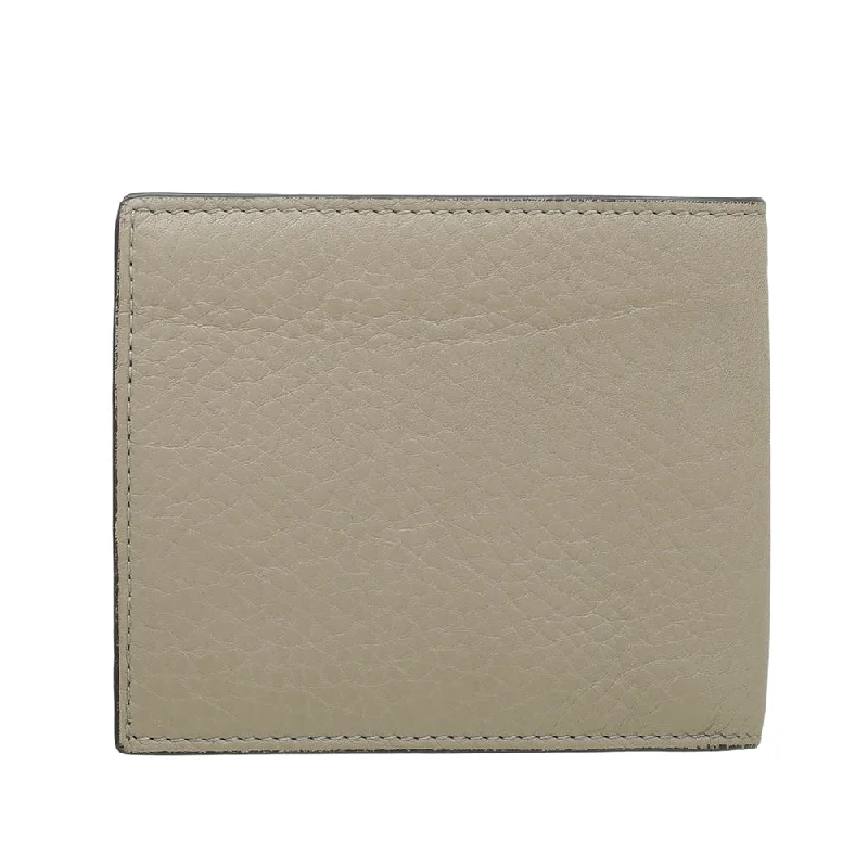 Gucci tote bags for women with a double - handle designGucci Beige Crest Stamp Bifold Wallet