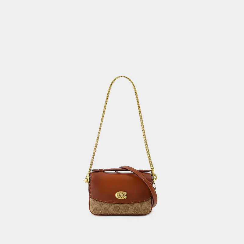 Coach tote bags with a double - handle and shoulder - strap option for easy useCassie 17 Crossbody - Coach - Leather - Brown