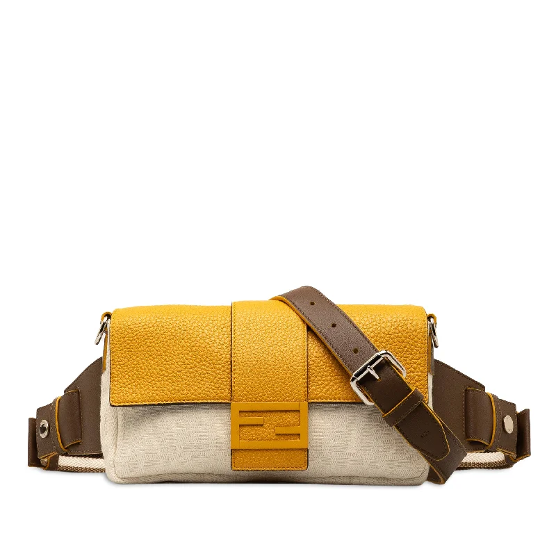 Balenciaga Speed large size made of stretchy fabricBrown Fendi Zucca Canvas and Leather Convertible Baguette Satchel