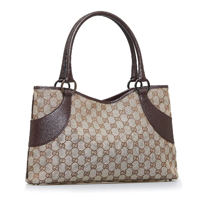 Gucci Marmont bags for women with gold - toned hardwareBrown Gucci GG Canvas Tote