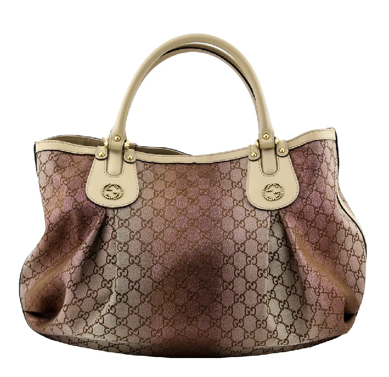 Ladies Gucci Dionysus bags with a detachable shoulder strapGucci Brown Lurex Scarlett Tote