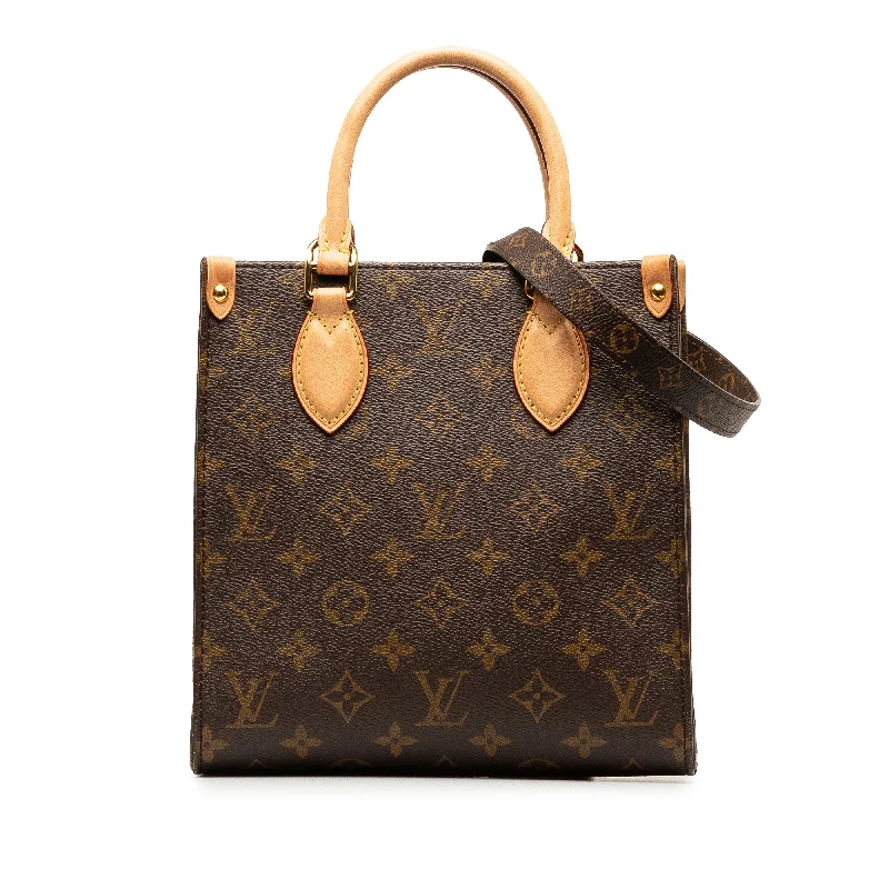 Balenciaga Le Dix small size with leather - trimmed edgesBrown Louis Vuitton Monogram Sac Plat BB Satchel