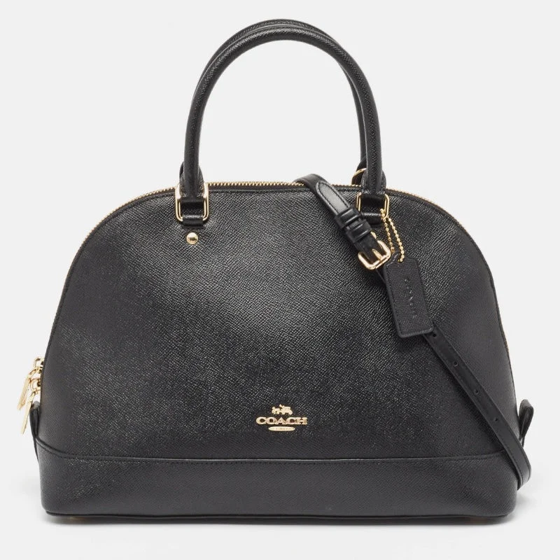 Coach backpacks with a sleek, modern design for a stylish lookBlack Leather Sierra Satchel