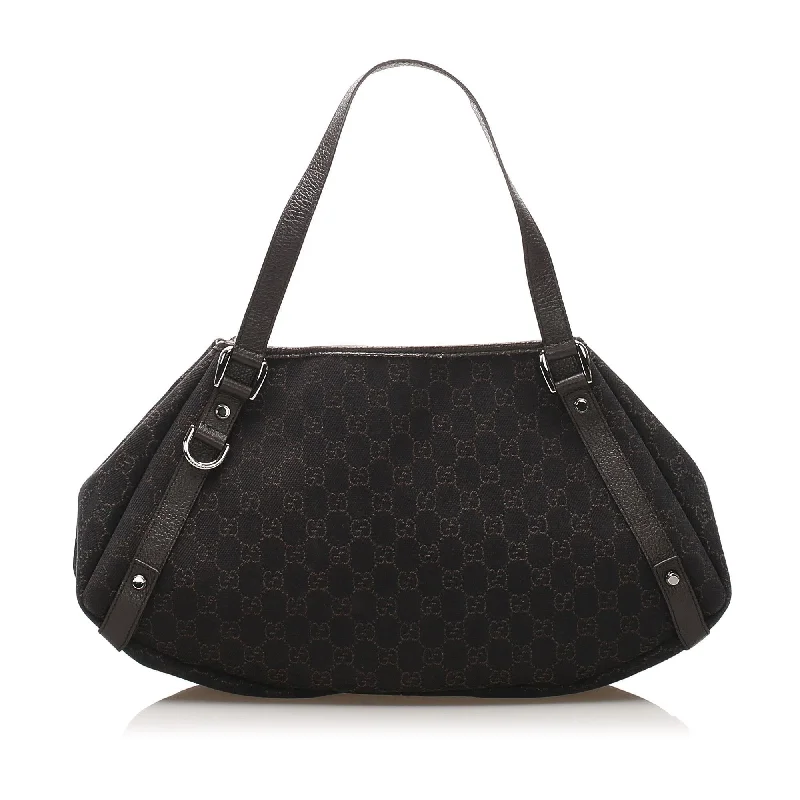 Ladies Gucci Dionysus bags with a chain - link shoulder strapGucci GG Canvas Pelham Tote Bag (SHG-11936)