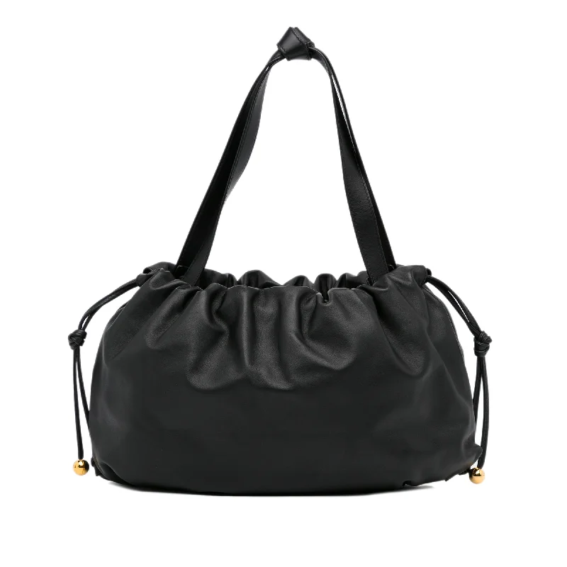 Balenciaga First medium size with gold - tone hardware accentsBlack Bottega Veneta Medium The Bulb Hobo Bag