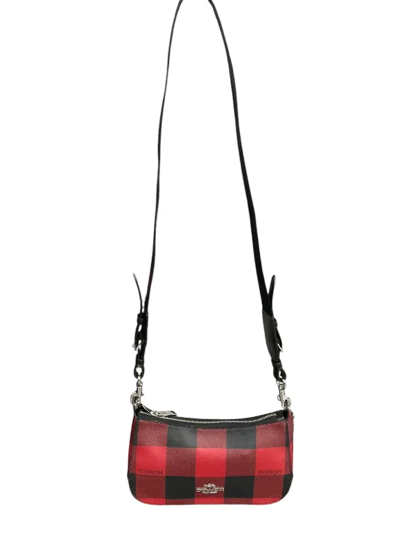 Coach bags with a zip - top closure and a front - pocket for quick accessCrossbody Designer By Coach, Size: Small