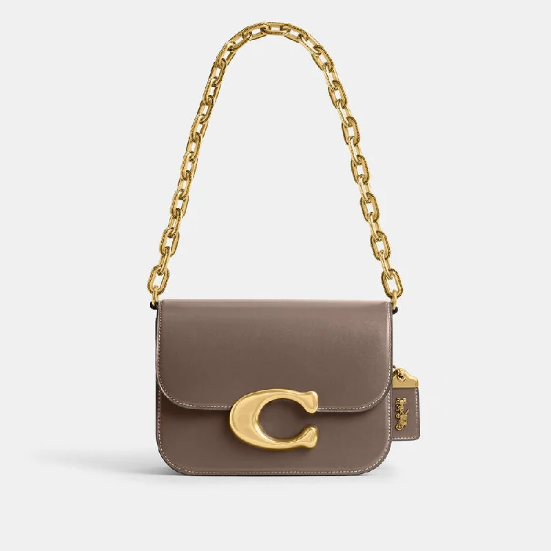 Coach tote bags with a water - resistant lining for practicalityCoach Idol Bag Dark Stone