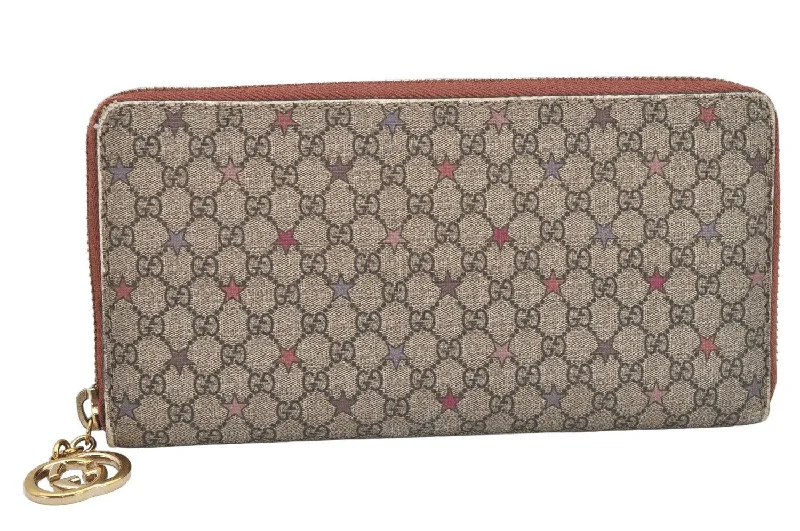 Ladies Gucci Dionysus bags in a pastel colorAuthentic GUCCI GG Supreme Stars Long Wallet PVC Leather 307982 Brown 3533K