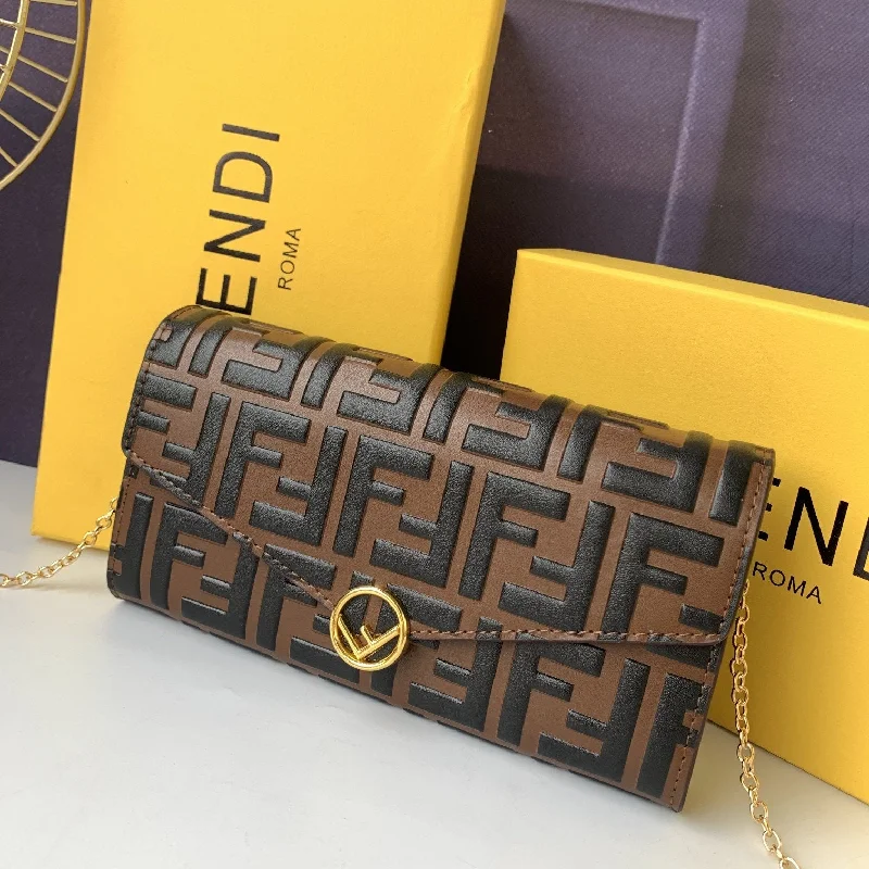 Fendi handbags with a metallic - finish FF logo for a bold and glamorous lookEN   Designer bags by Fendi 168