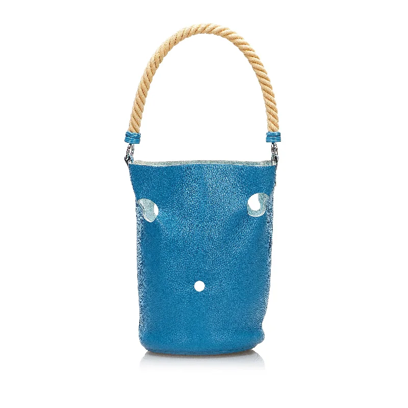 Balenciaga Papier Shopping Tote medium size with detachable inner pocketBlue Hermès Clemence Mangeoire Bucket PM