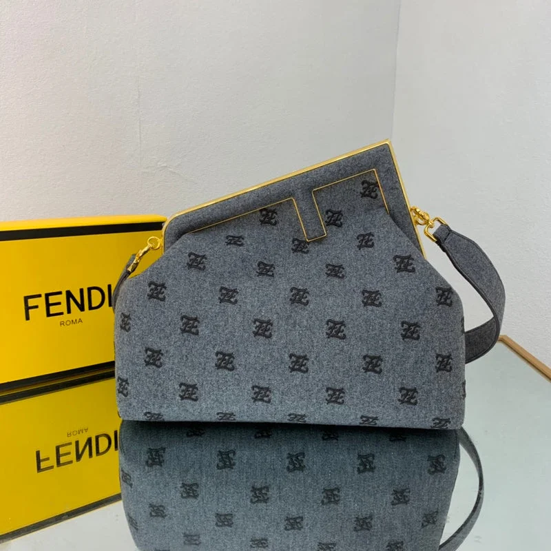 Fendi By The Way bags with a printed map pattern for a travel - inspired lookBC - FENDI BAGS - 049