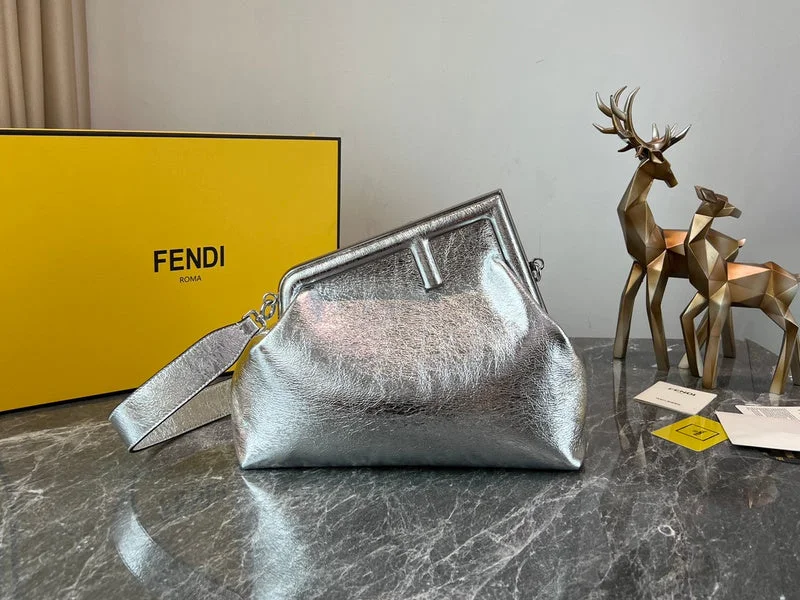 Fendi bags with a chain - link trim and a leather body for a modern and edgy lookBC - FENDI BAGS - 063