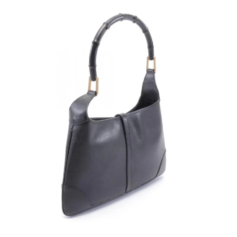 Ladies Gucci shoulder bags with a single - handle designGucci Bamboo Jackie Shoulder Bag, Black, Leather