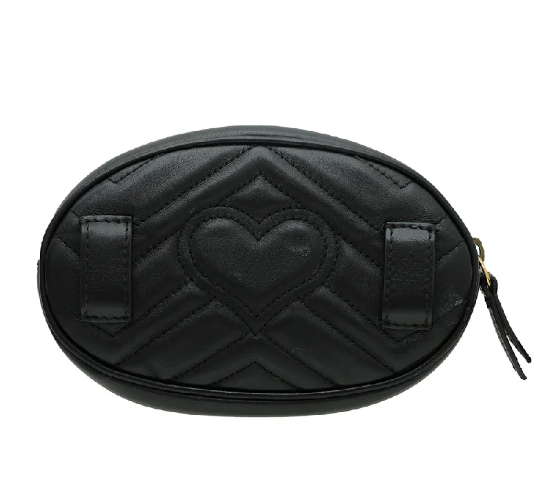 Gucci backpacks for women with a hidden back pocketGucci Black GG Marmont Mini Belt Bag