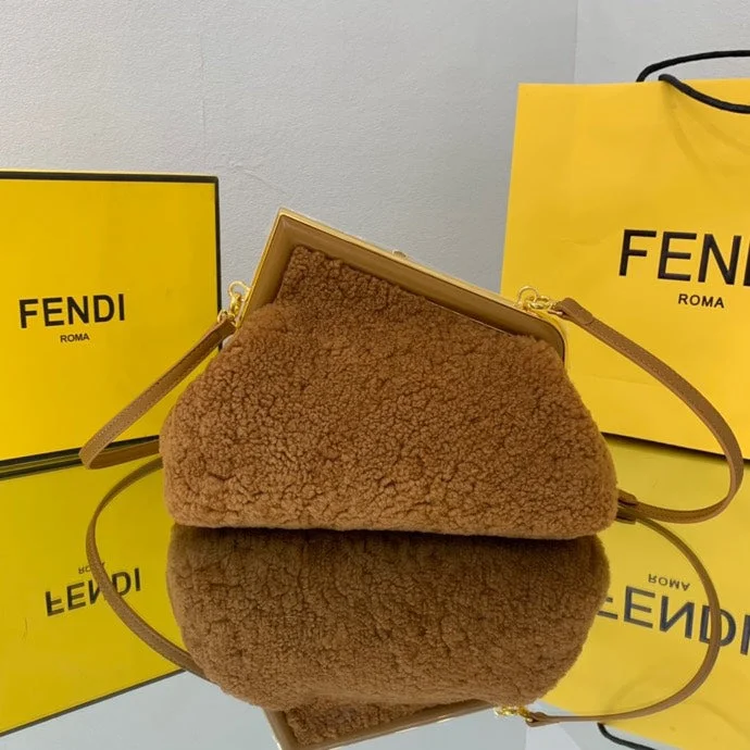 Fendi tote bags with a snap - button closure and a decorative charm for a fashionable and personalized lookWF -  Fendi Bag - 096