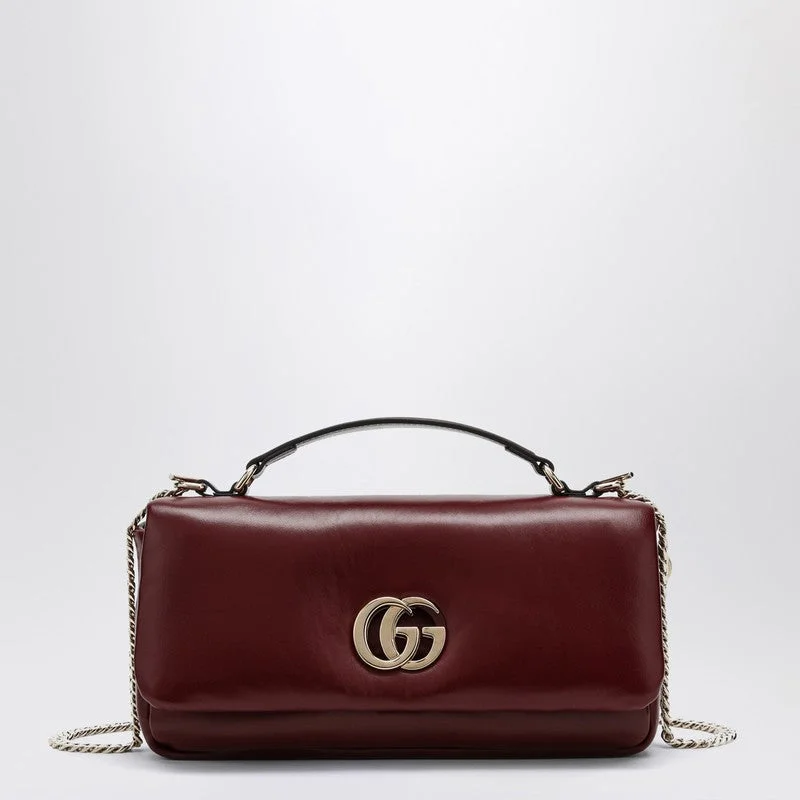 Ladies Gucci shoulder bags with a single - handle designGucci Small Gg Milano Handbag Rosso Ancora Women