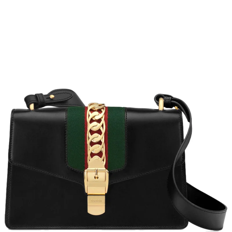 Gucci Marmont bags for women with a snakeskin - effect panel(WMNS) GUCCI Sylvie 421882-CVLEG-8638