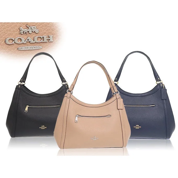 Coach handbags with a metal - framed clasp for durability and styleCOACH C6231 leather Christie Shoulder Bag