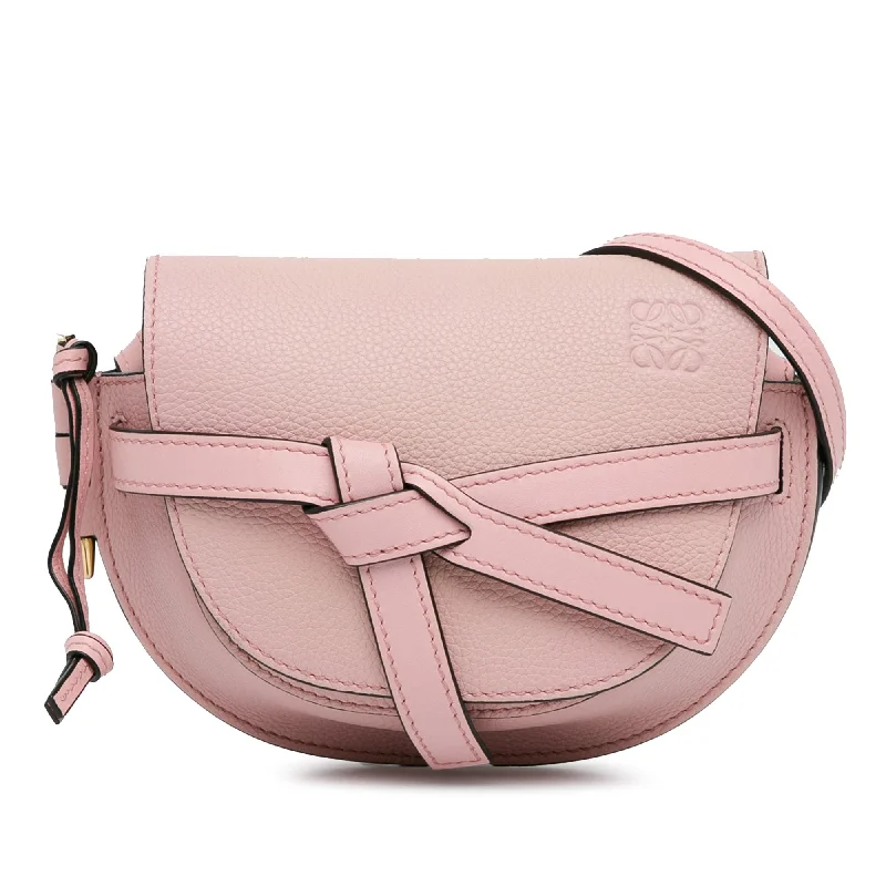 Balenciaga Hourglass medium size with quilted bodyPink LOEWE Small Leather Gate Crossbody