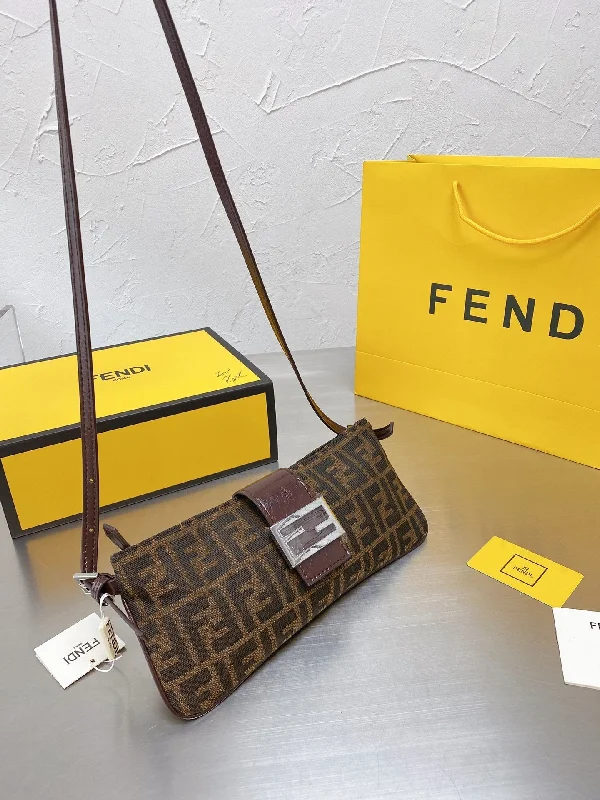 Fendi Baguette bags with a studded leather trim for a bold and edgy lookEN   Designer bags by Fendi 113