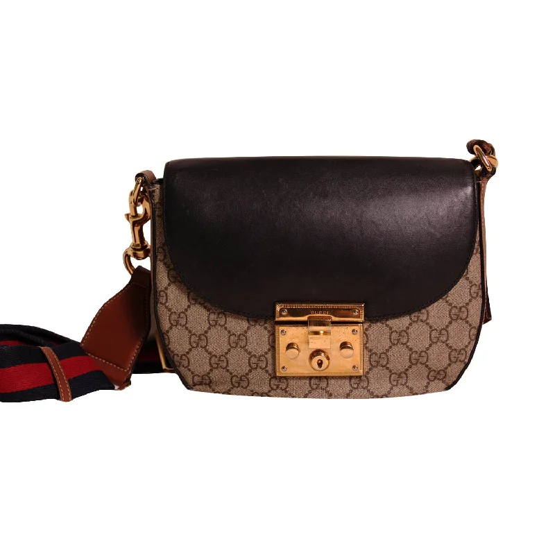 Ladies Gucci Dionysus bags with a chain - link shoulder strapGucci Signature Padlock Small Crossbody Bag