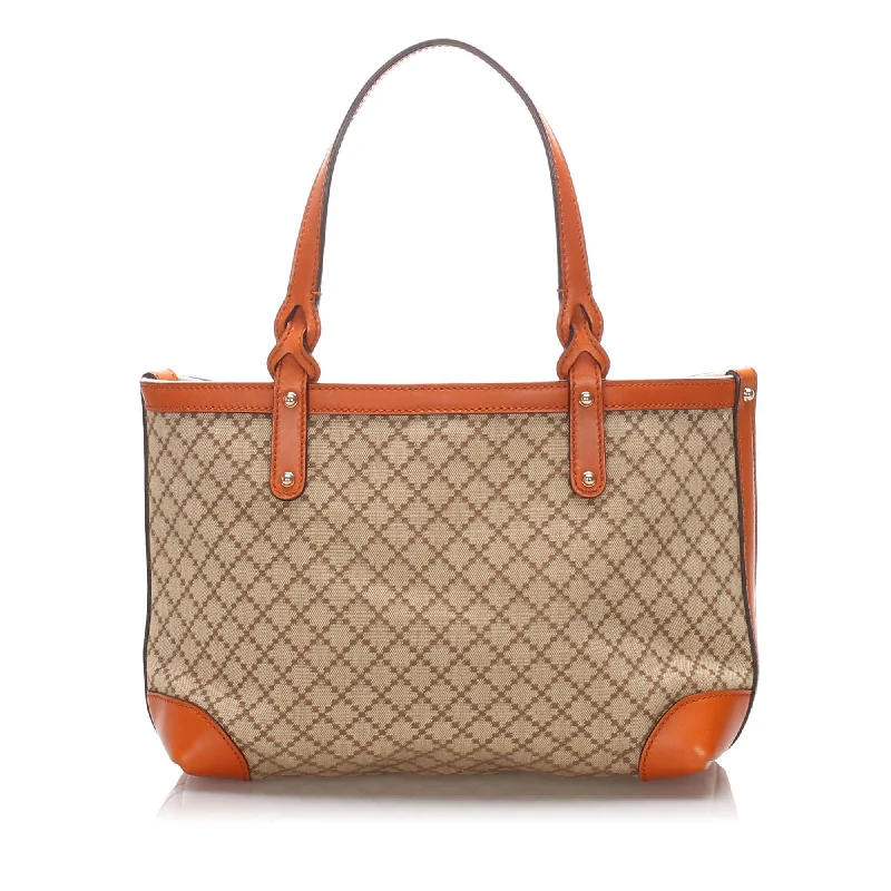 Women Gucci bags with a detachable mobile phone holderGucci Diamante Craft Tote Bag (SHG-10355)