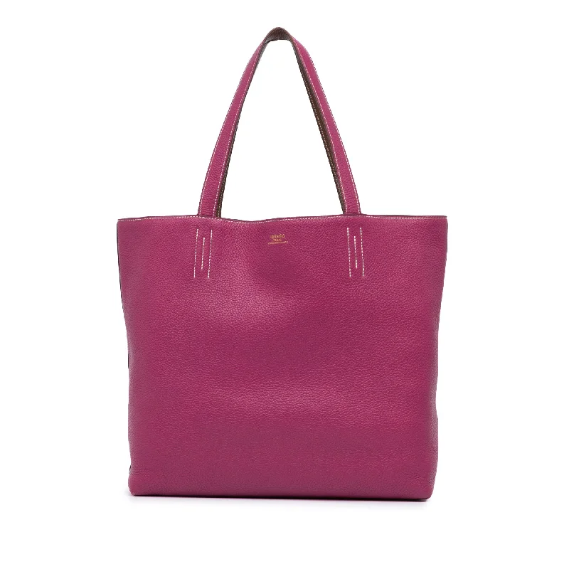 Balenciaga Arena small size withPink Hermès Clemence Double Sens 36 Tote Bag