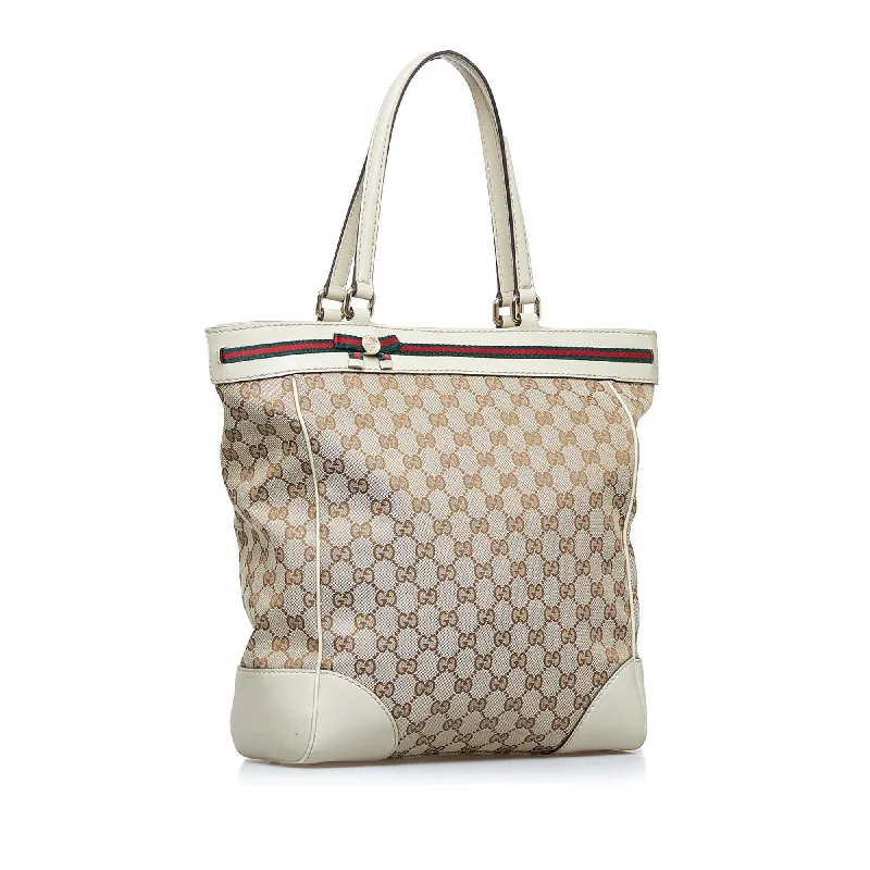 Women Gucci bags with a detachable mobile phone holderBeige Gucci GG Canvas Mayfair Tote Bag