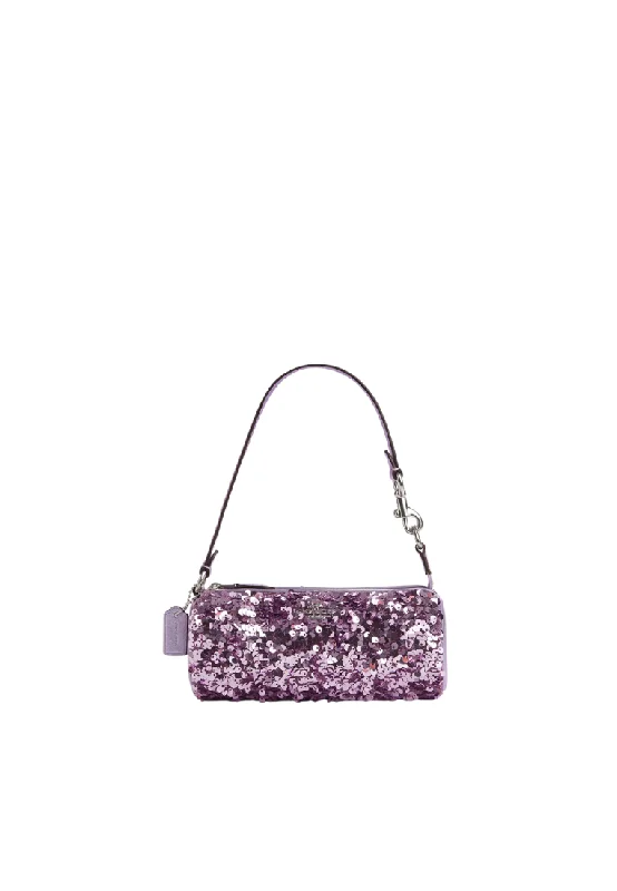 Coach Borough bags with a contrast - stitched handle for a unique lookCoach Nolita Barrel Satchel Bag In Lilac CQ589