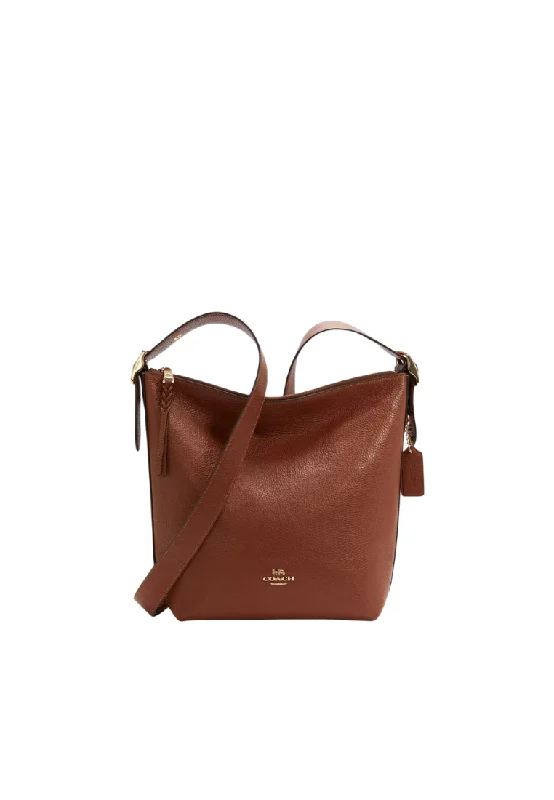 Coach bags with a zippered interior pocket for separating itemsCoach Val Duffle C2818 Crossbody Bag In Redwood