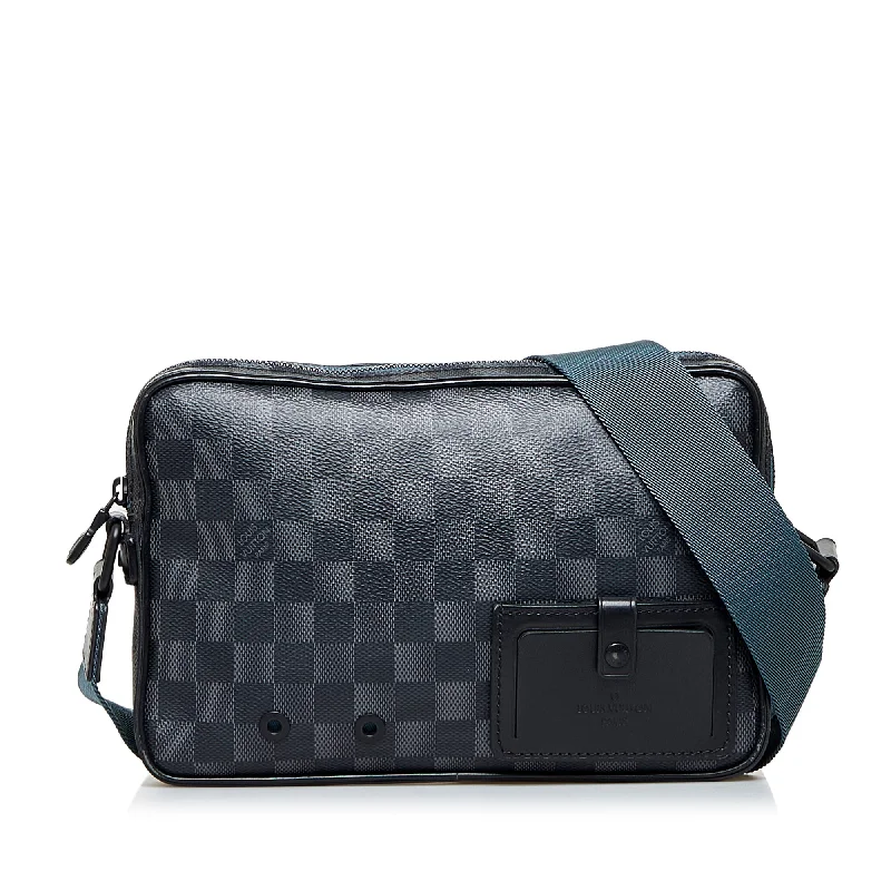 Balenciaga XS Small bag with hand - painted floral detailsBlack Louis Vuitton Damier Graphite Alpha Messenger Bag