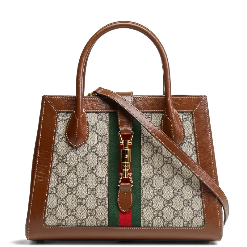 Gucci handbags for women with a patent - leather finishGUCCI Jackie 1961 Medium Tote