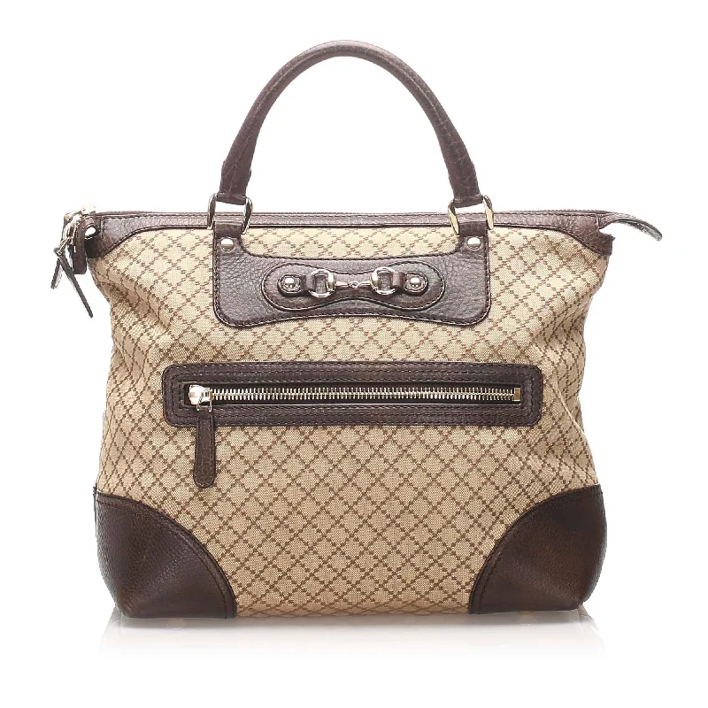 Ladies Gucci Dionysus bags with a detachable shoulder strapGucci Diamante Horsebit Catherine Tote Bag (SHG-10729)