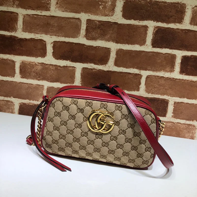 Women Gucci bags with a zip - around closure for securityWF - Gucci Bags - 13091