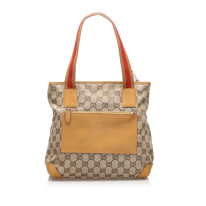 Women Gucci tote bags in GG Supreme canvas for a branded feelGucci GG Canvas Tote Bag (SHG-11826)