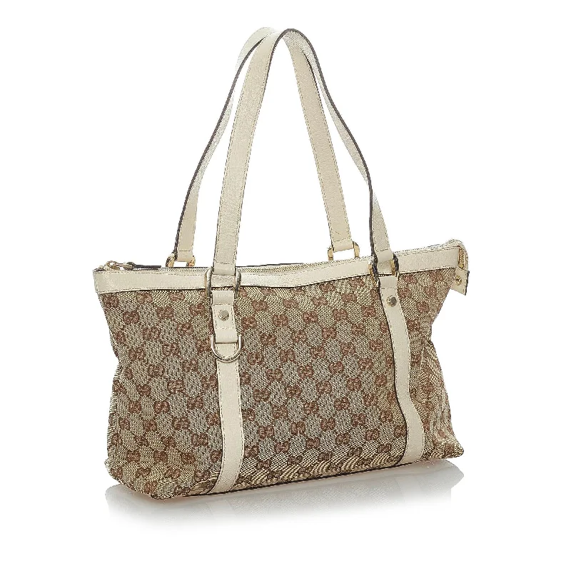 Medium - sized Women Gucci handbags for everyday useGucci GG Canvas Abbey Shoulder Bag (32783)