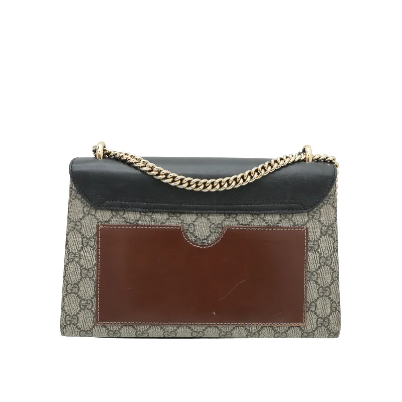 Ladies Gucci Dionysus bags with a star - shaped charmGucci Tricolor GG Supreme Padlock Bag