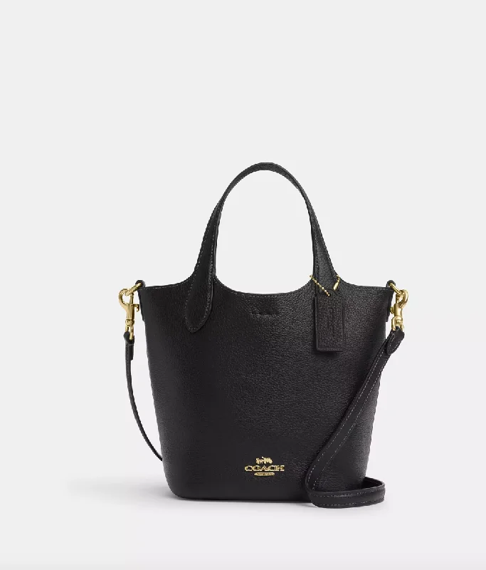 Coach Borough bags with a removable interior organizerCoach Hanna Bucket Bag In Black