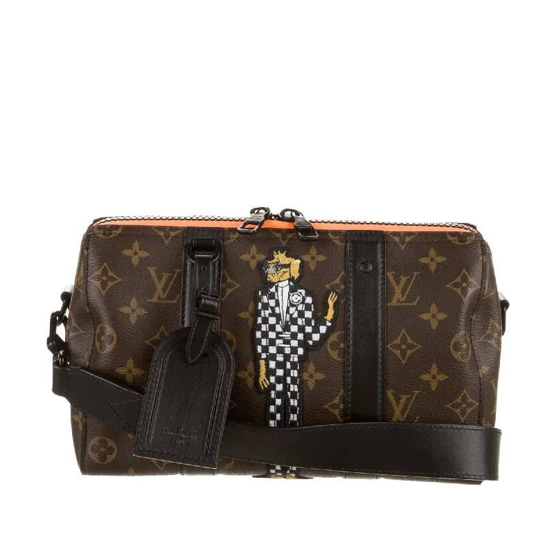 Balenciaga Le Cagole medium size with chain - linked sidesBrown Louis Vuitton Monogram Zoom With Friends City Keepall Crossbody Bag