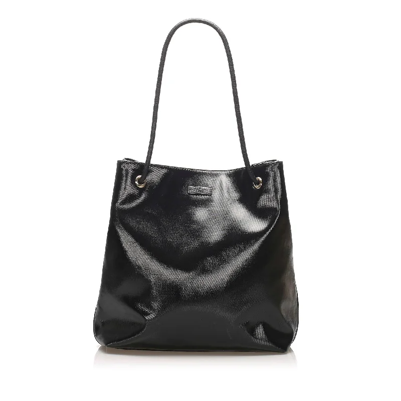 Medium - sized Women Gucci handbags for everyday useGucci Patent Leather Gifford Tote Bag (SHG-11407)