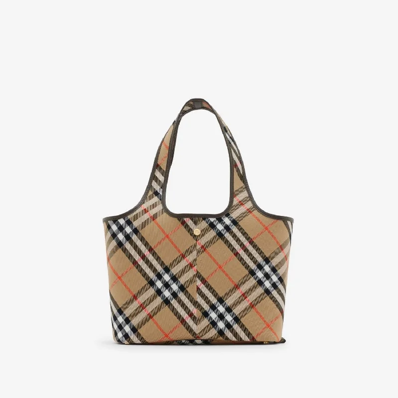 Pattern - Mixing Burberry Bags for a Fashion - Forward LookWomen's Small Check Tote in Beige | 8094685159199 Color B9368