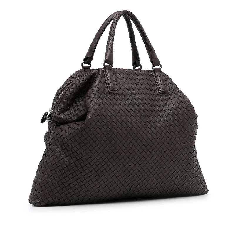 Bottega Veneta bags with tassel embellishmentsBrown Bottega Veneta Maxi Intrecciato Convertible Tote Satchel