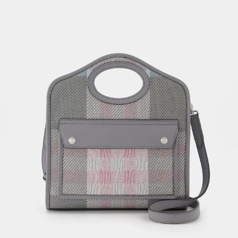 Vintage Inspired Burberry Bags for Retro LoversMini Pocket Bag Grey