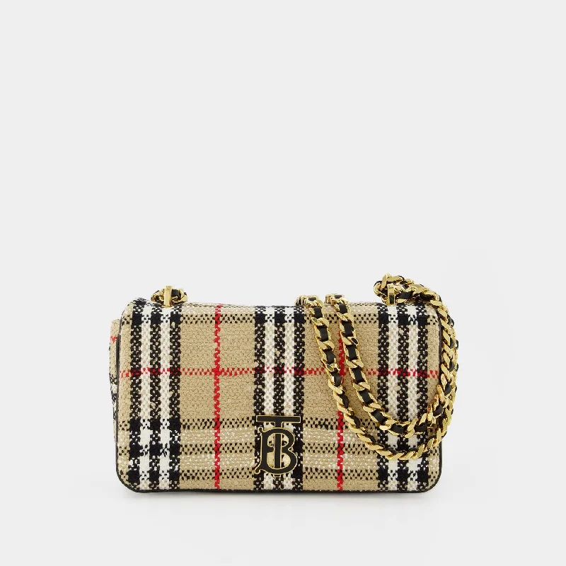 Compact and Portable Burberry Waist BagsLl Sm Lola C Bch Hobo Bag - Burberry - Beige - Cotton