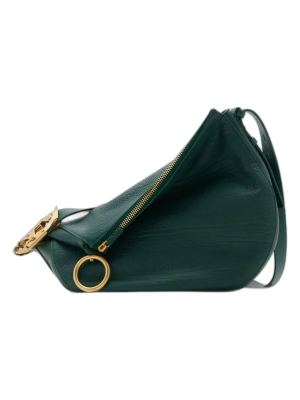 Designer Burberry Bags for Fashion EnthusiastsWomen's Knight Leather Medium Bag in Green | 8075256148059 Color B7325