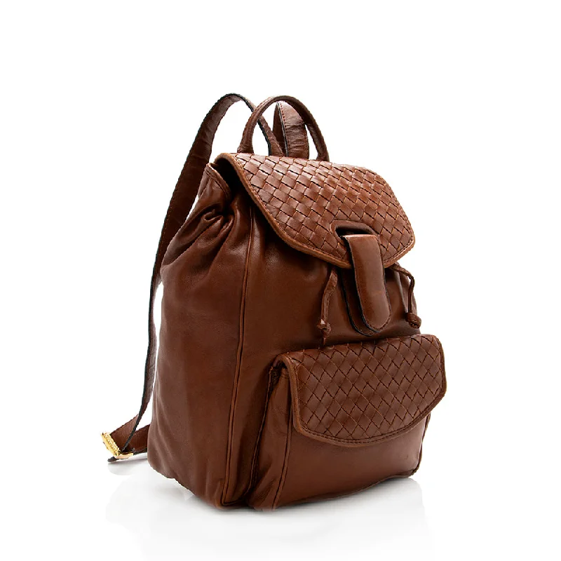 Bottega Veneta bags inspired by Italian craftsmanshipBottega Veneta Vintage Intrecciato Nappa Backpack (SHF-18566)